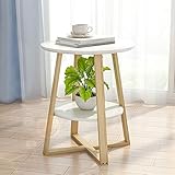 コーヒーテーブル 座卓・ちゃぶ台 二重層収納ソファ サイドテーブル 携帯コーナーテーブル カフェテーブル 多機能シンプルなバルコニーテーブル 寝室用リビングルーム  小さな丸テーブル 小さなアパートコーナーテーブル   (ホワィト)