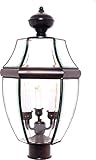 Maxim Lighting 6098 South Park Outdoor Pole/Post Mount Lantern, Burnished Finish, 12 by 23.5-Inch [並