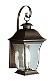Trans Globe照明4970 Single Light Up照明アウトドアからの壁取り付け用燭台、 18" 4970 WB