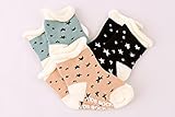 ベビー 靴下 オシャレな スター ソックス くるぶし丈 ３足セット（ 星柄 くつした ） (S)