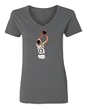 鳥ボストン3点ContestレディースVネックTシャツ
