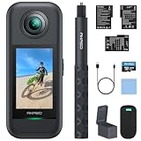 AKASO 360 360度カメラ アクションカメラ 128GB SDカード付き-5.7K360度動画 72MP360度写真 新型1/2インチ48MPセンサー 360度水平維持 360° スーパースムース 安定化機能 AI編集 見えない自撮り棒効果 2.29" タッチスクリーン 長時間バッテリー