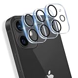 JCJCLY【3枚セット】 iPhone 12 Mini/iPhone 11 カメラフィルム レンズ 保護 フィルム カバー 全面保護 強化ガラス 硬度9H 耐衝撃 キズ防止 防指紋 高透過率 黒縁取り 露出オーバー防止 貼り付け簡単 気泡なし アイフォン12ミニ / 11 対応JCIP12M3J
