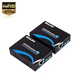 MEALINK HDMI Extender 延長 IR赤外線信号 長距離 ビデオ転送 60mアダプタCAT6/CAT7 LANケーブルリピーター