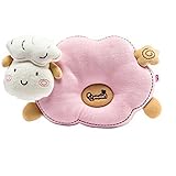 エルフ ベビー(Fairy Baby)ベビーピロー 新生児ドーナツ枕 赤ちゃん用まくら 絶壁防止 出産祝い 刺繍 可愛い羊模様ピンク