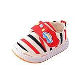 tenworld幼児赤ちゃん男の子女の子ストライプベビーベッド靴ソフトソール滑り止めスニーカー 16