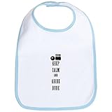 CafePress Keep Calm Abide Dude Bowlin Bib - Standard Sky Blue by CafePress
