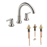 Delta KRTDTR-D-T2759-SS Trinsic Roman Tub Filler Kit Deck-Mount, Brilliance Stainless Brilliance Sta