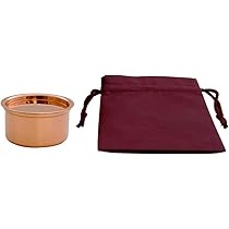 Amazon.co.jp: 杉山金属 純銅製入れ歯ポット るんるん 収納袋付