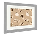 AshleyキャンバスFast Food Food Backdrop、壁アートホーム装飾、ag1534992 26" x 30", Silver Frame 1534992-AFPL1-SS16