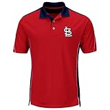 マジェスティックLouis Cardinals大人用スモールパフォーマンスクールベースポロシャツ