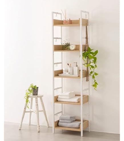 Amazon｜W STANDARDインダストリアルスチールラダーラック 店舗什器