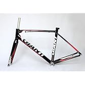GIANT ロード バイク TCR アルミ フレーム カーボン フォーク 500mm サイズ M 黒＆白＆赤