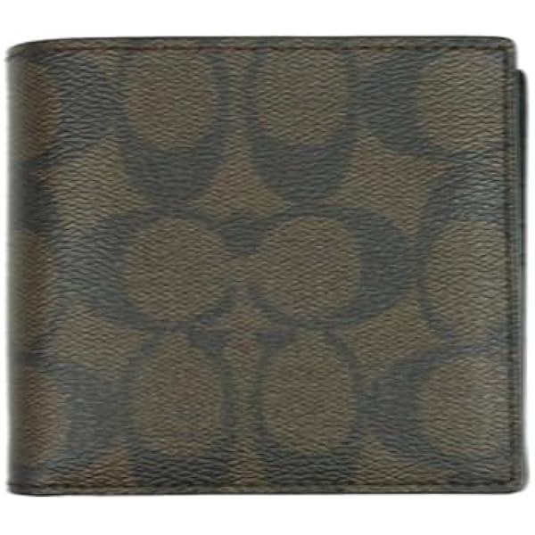 COACH ブラック 二つ折り財布 F75363 新品未使用 Amazon.co.jp: [コーチ] 財布 二つ折り財布 メンズ アウトレット