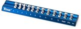 Titan 36098 0.25 in. Drive Anodized Aluminum Magnetic Socket Rail