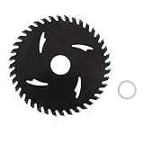 Perfk 木工切断チップソー　鋸刃　40歯　ディスクホイール　超硬合金　110mm　黒色