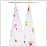 Aura Weavers Muslin Swaddle Blankets, Princess Dreams, Large by Aura Weavers