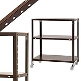 スマートラック NSTRK-247 幅70×奥行45×高さ79.5cm 3段 ブラウン 80kg/全