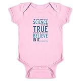 PopスレッドGood Thing About科学NDGT Quote幼児ボディスーツ カラー: ピンク