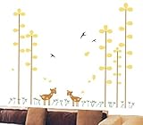 Pop Decors PT-0053-Vb Beautiful Wall Decal Spotted Deer in The Forest [並行輸入品]