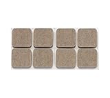 エスコ 25x25x4mm硬質フェルト(粘着付/8個) EA979AB-15