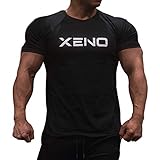 LVFU トレーニングウェア 半袖 メンズ Tシャツ 筋トレ スポーツウェア ストレッチ フィットネスウェア 夏 T1 ブラック L