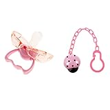 Perfk おしゃぶり　おもちゃん　ホルダー　テントウムシの形　シリコン製　女の子　男の子　ベビー用品　出産祝い