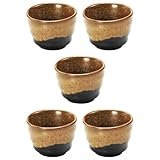 美濃焼 ぐい呑み おちょこ 盃 5個セット 天目 直径約5.5×高さ3.7cm 日本酒 お猪口 日本製 408-38-41E(5)