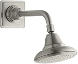 Kohler k-13137-akピンストライプシングル機能Katalystシャワーヘッド、 6.75"L x 6.25"W x 6"H K-13137-AK-BN 1