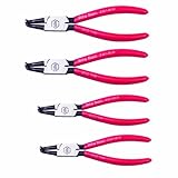 Wiha 32627 Pliers, 90 Degree Angle Internal Ring, 4 Piece Set by Wiha