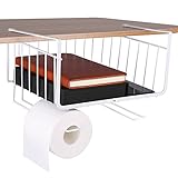 Carfeny キッチン吊り戸棚下ラック 穴あけ不要 ネジ止め不要 ホワイト