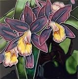 Orchid装飾セラミック壁アートタイル4 x 4