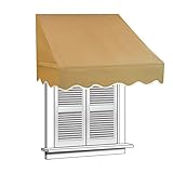 Aleko Window Awning Door Canopy Decorator, 4 feet x 2 feet, Sand [並行輸入品]