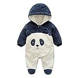 服　ファッション　ベビー　キッズ　カバーオール　新生児服　連体着　動物　パンダ　59cm