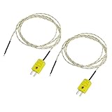 URBEST 【バーゲンセール】 2個Kタイプ800Cワイヤリード線熱電対センサ1M 3.3Ft