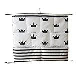 吊り下げ式ベッドサイドバッグベビーベッド用おむつ収納バッグ、D