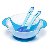 amzmonnsuta かわいい吸着カップおよび感知スプーンセット　子供キッズベビー学習ボウル料理用
