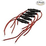 Zafina スクリュータイプ 全銅線 250V ヒューズホルダー ヒューズスリーブ ５本入り