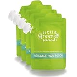 Reusable Food Pouch - Large 7oz. Capacity 4-pack by Little Green Pouch [並行輸入品]