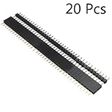 20個セット 40 ピン 2.54mm オス メス SIL ソケット Row ストライプ PCB コネクタ 並行輸入品