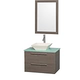 Wyndhamコレクションwcr410060esarsn Amare 60-in。シングル洗面化粧台セット – エスプレッソ 30 Inch ブラウン WCR410030GOGRD28BN 1