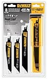 DEWALT DWA4101 Bi-Metal 2X Reciprocating Saw Blade Set, 8-Piece [並行輸入品]