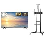 DMM.make 43型 4K液晶ディスプレイ DKS-4K43DG6とTV スタンドDKS-LCS4セット