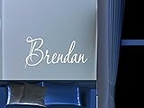 Brendan男の子女の子部屋保育園ベビーキッズ名前ビニール壁引用ステッカー
