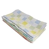 （なないろ館）よだれ拭き 2重ガーゼ 赤ちゃん 6枚セット タオル ハンカチ 25cm × 25cm