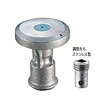 消雪パイプ 消雪ノズル 簡単清掃 散水 S-70L型 従来式 埋没ノズル 穴 2.5 mm 散水数 片面3個 角度 15度 接続口径 22 mm 用 浅野金属工業 アミD
