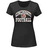 NFLシンシナティ・ベンガルズShort SleevedスクープネックTシャツ、4 x、ブラック