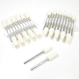 LAPHSODA(ラフソーダ) DIY ミニルーター 先端パーツ 研磨 艶出し 仕上げ 軸付 フェルトバフ 6mm 円柱型 砲弾型 セット