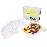 AW-Net 木のパズル ウッドパズル タングラム 125ピース 知育玩具 幾何認知 収納袋 セット