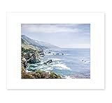 8x10 Matted Photo Print California Big Sur Landscape Coastal Wall Decor 'Rocky Rocks' [並行輸入品]